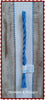 Borduurband Aida 50 mm Breed Met Blauwe Rand