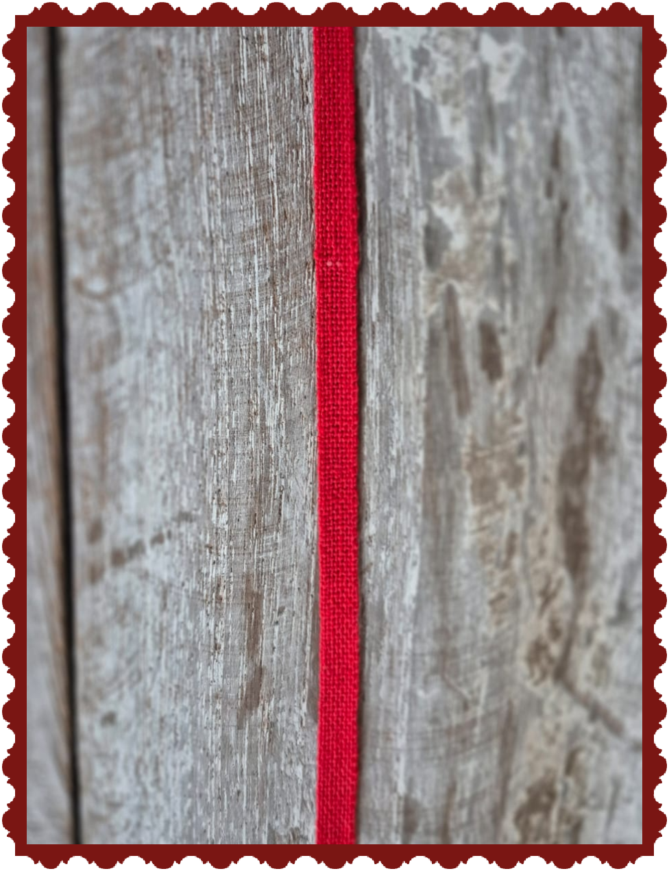 8 mm Breed Band Rood