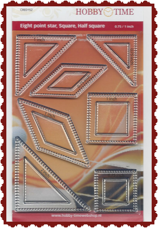 Quiltstempel achtpuntige ster CRE0152