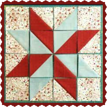 Quiltstempel achtpuntige ster CRE0152