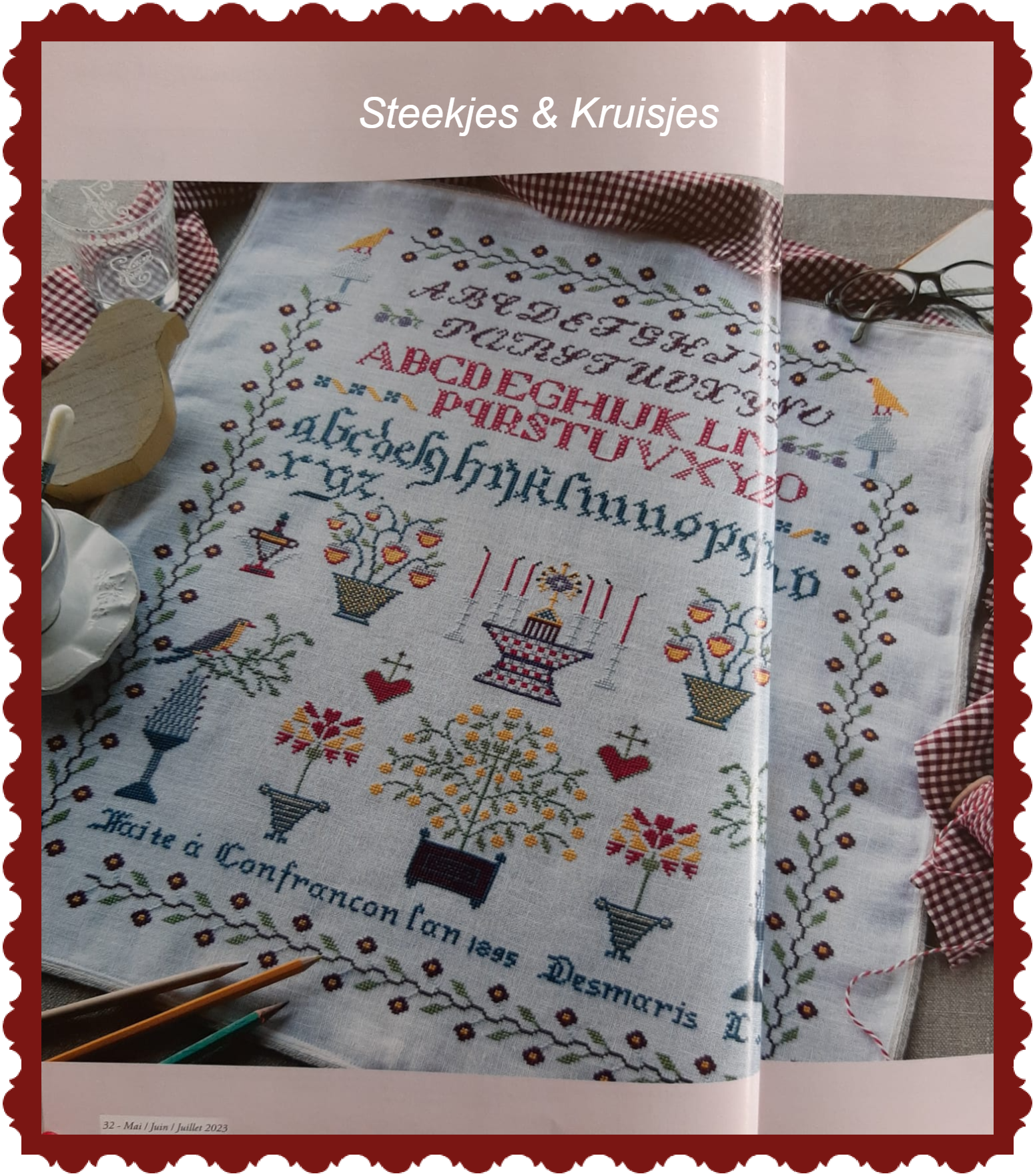 Marquoirs, Samplers & Belles Lettres Special