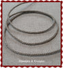 Linen cord 2 mm red / natural, white / sand and white / red