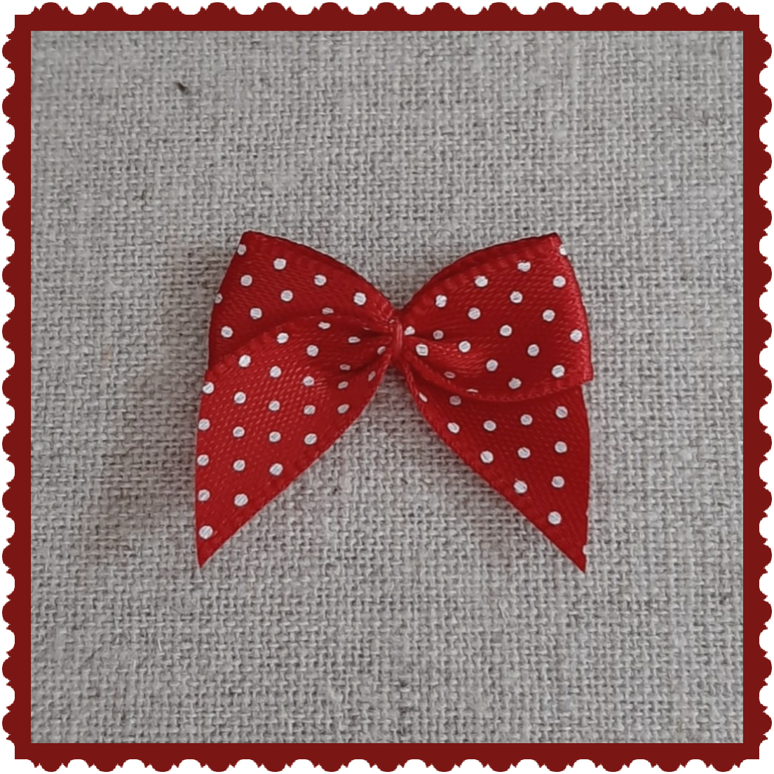 Strikje Rood Polka Dot Ministipje