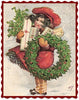 Load image in Gallery view, &lt;transcy&gt;Textile transfer Girl With Wreath, dimensions ± 2.4 x 3.2&quot;&lt;/transcy&gt;