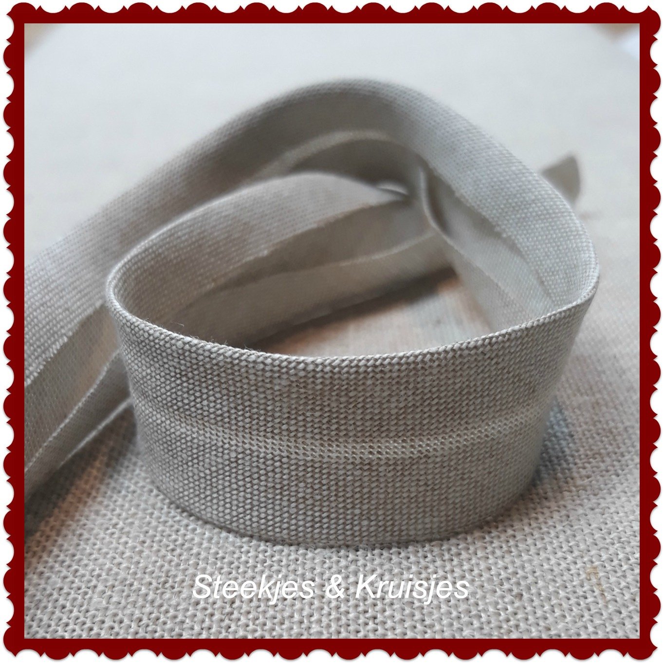 Bias binding Linen color