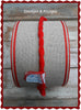 <transcy>100mm Wide Banding Natural With Bright Red Deco Border.</transcy>