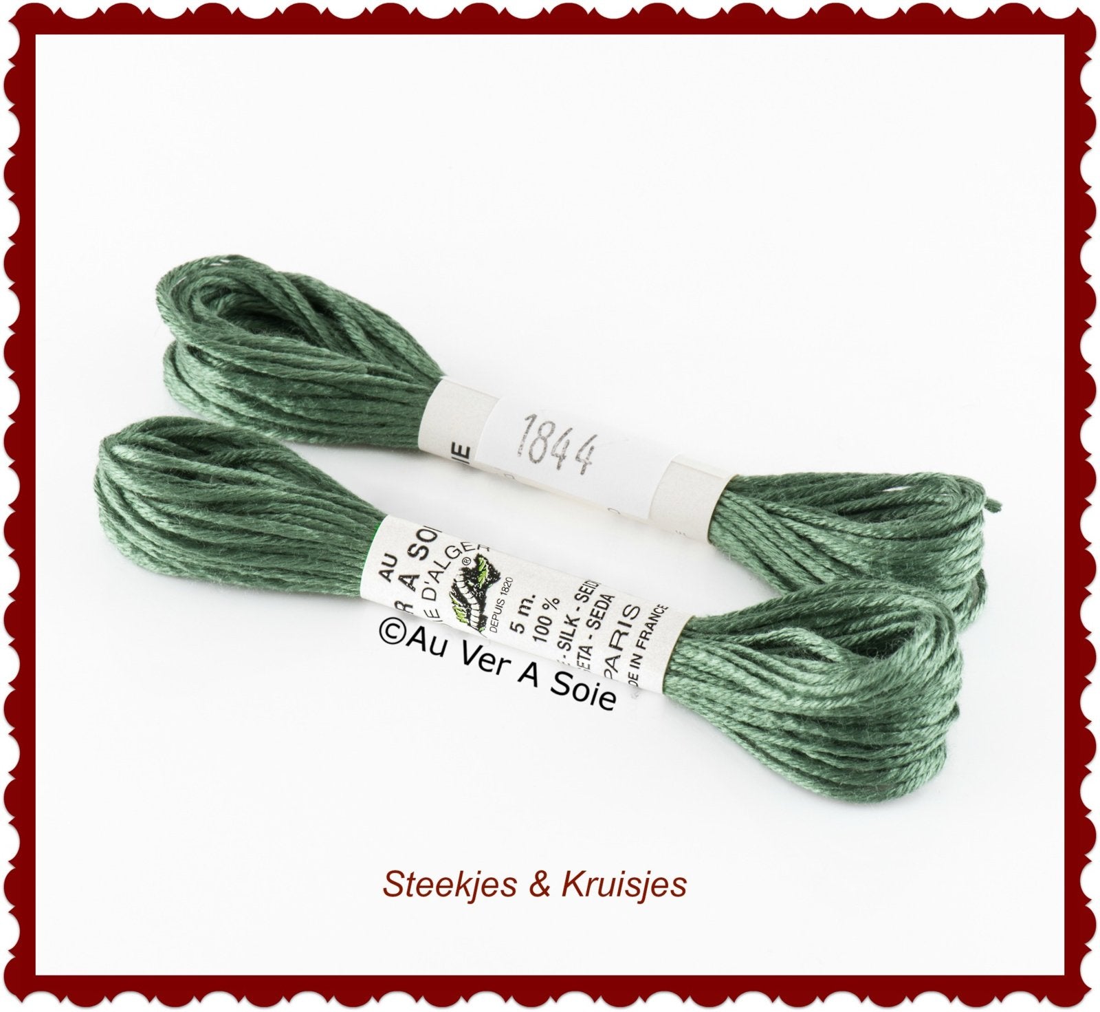 Au ver ie "soie d'alger" silk yarn color no. 1844