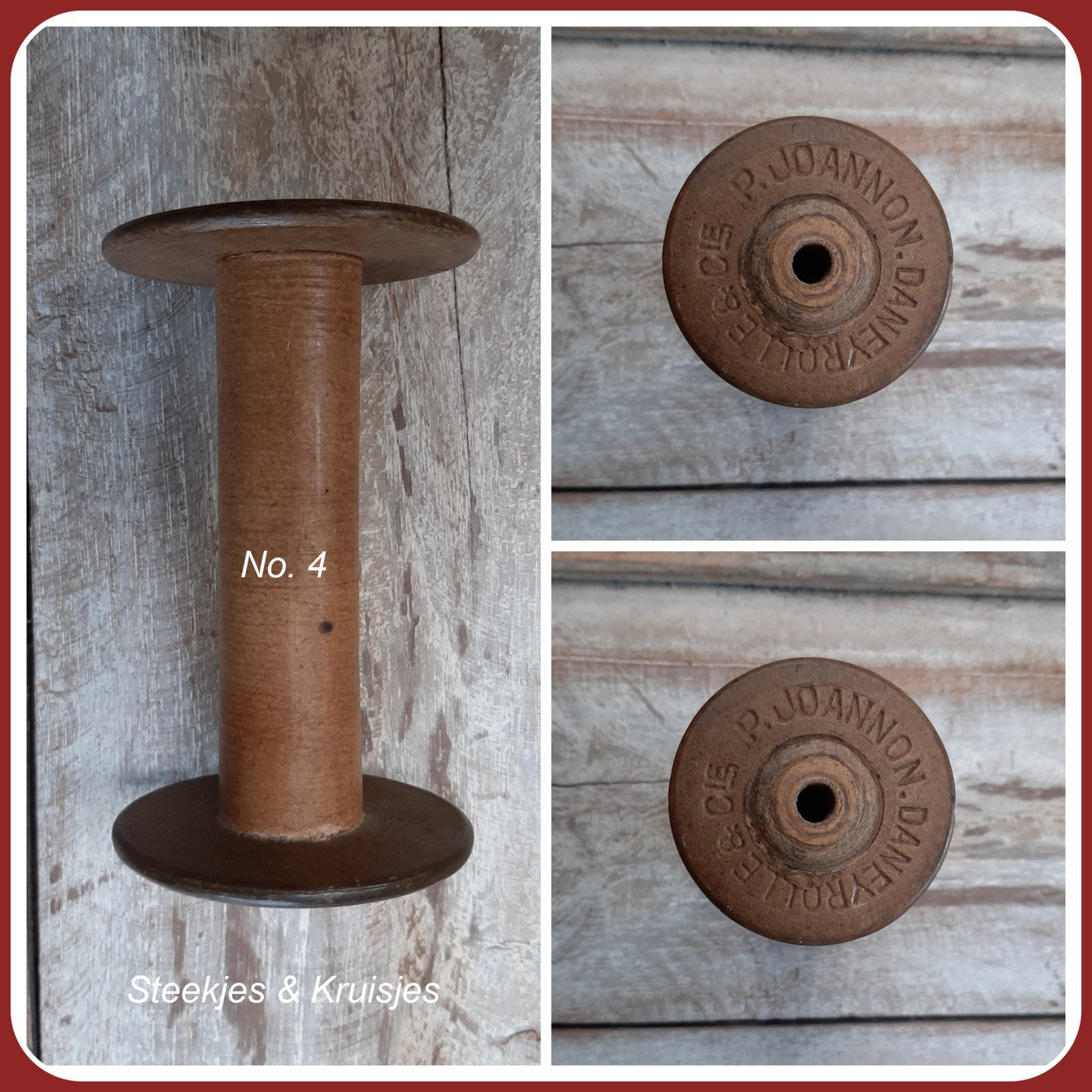 Old wooden bobbins