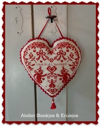 S&K "Love Is All" Embroidery Pattern