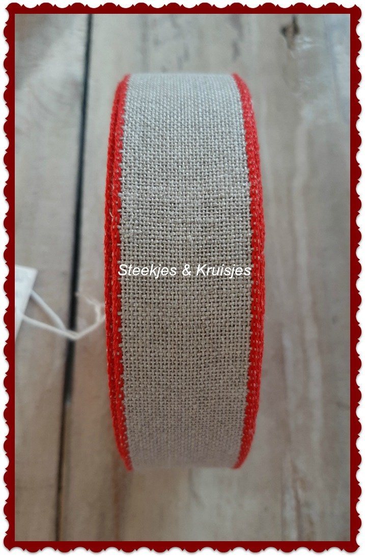 Natural Stitching Band With Colored Edge