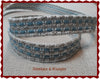 Linen Ribbon Nature With Blue or Red