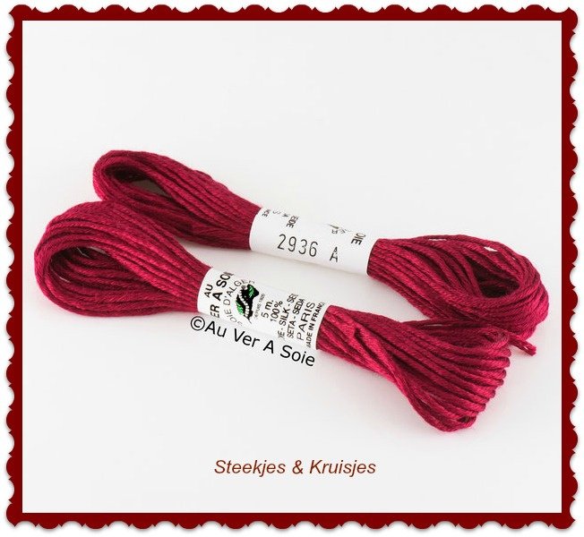 Au ver ie "soie d'alger" silk yarn color no. 2936