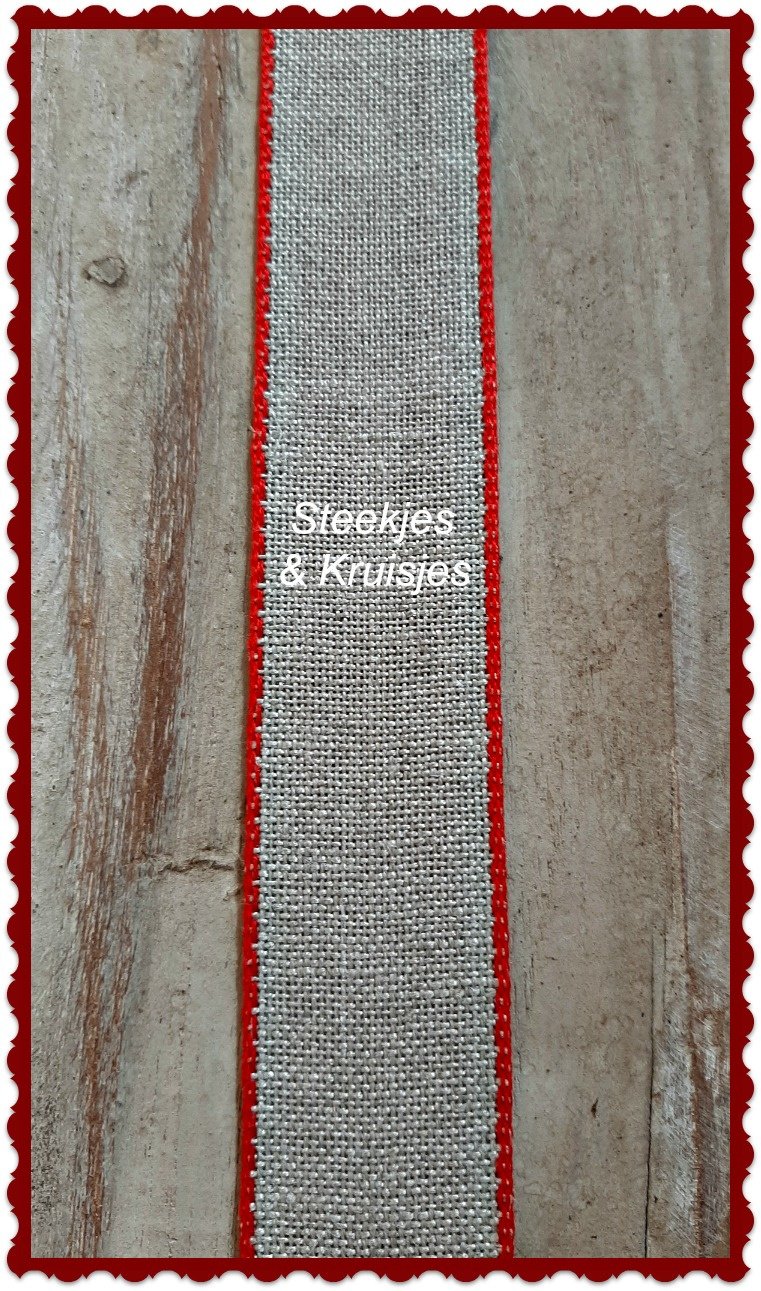 Natural Stitching Band With Colored Edge