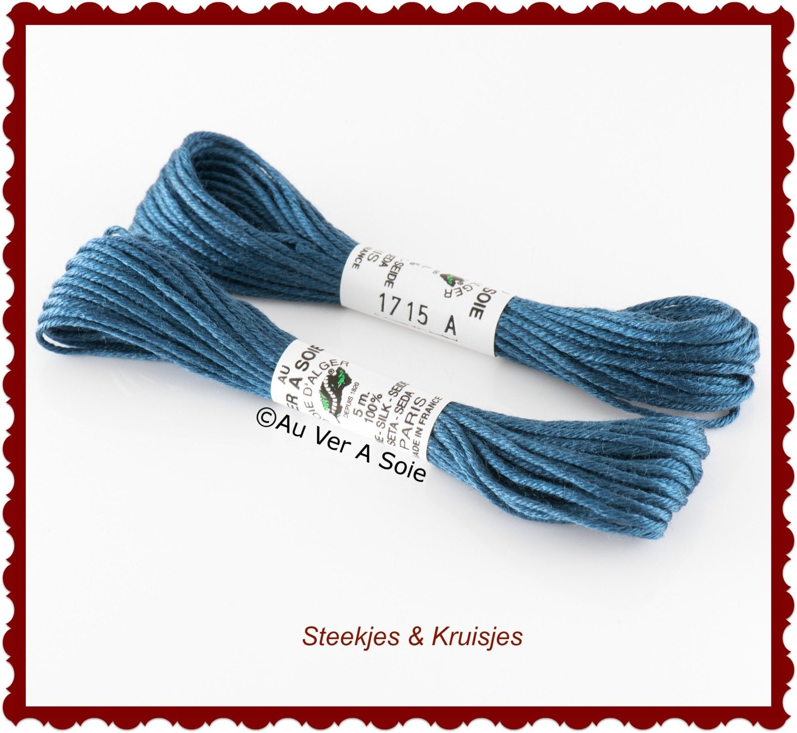 Au ver ie "soie d'alger" silk yarn color no. 1715