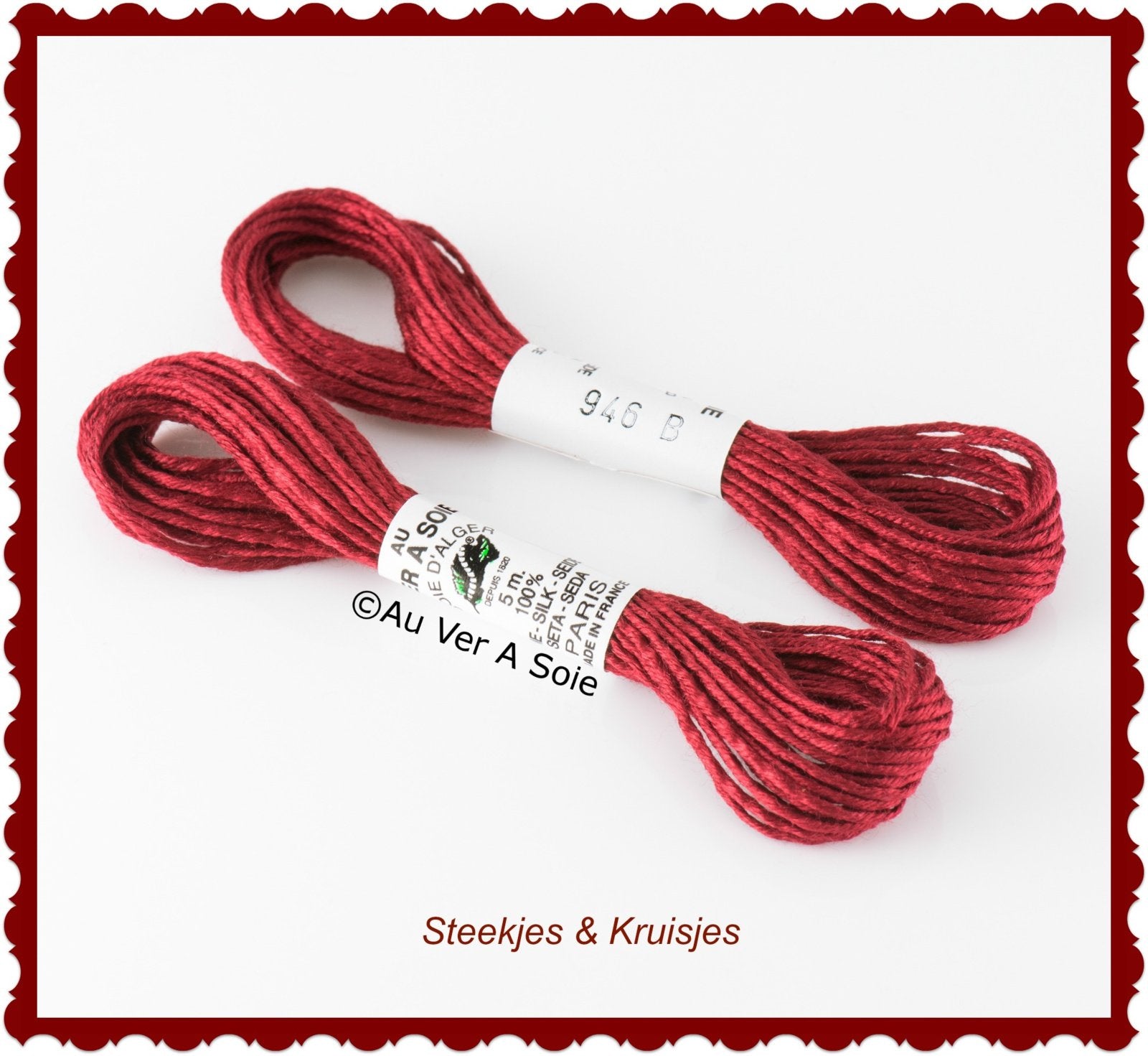 Au ver ie "soie d'alger" silk yarn color no. 946