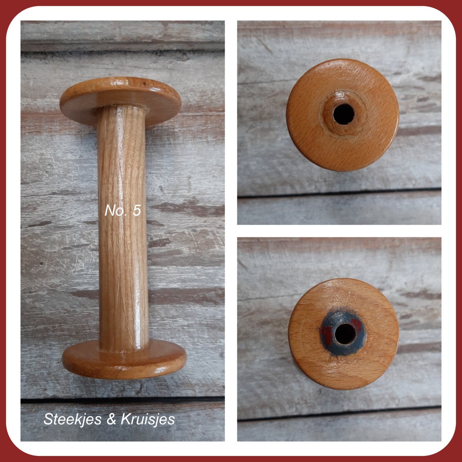 Old wooden bobbins