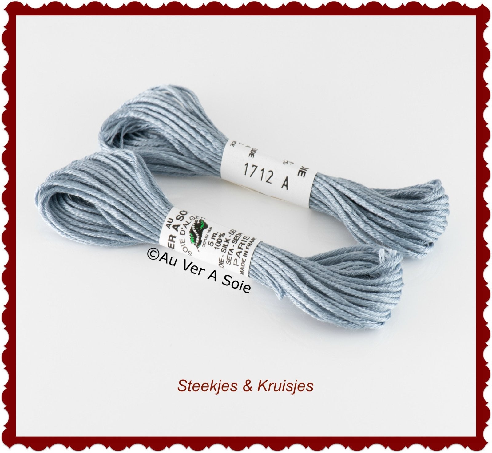 Au ver ie "soie d'alger" silk yarn color no. 1712