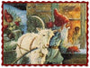 Load image in Gallery view, &lt;transcy&gt;Textile transfer Santa Claus With Buck Car, dimensions ± 2.4 x 3.2&quot;&lt;/transcy&gt;