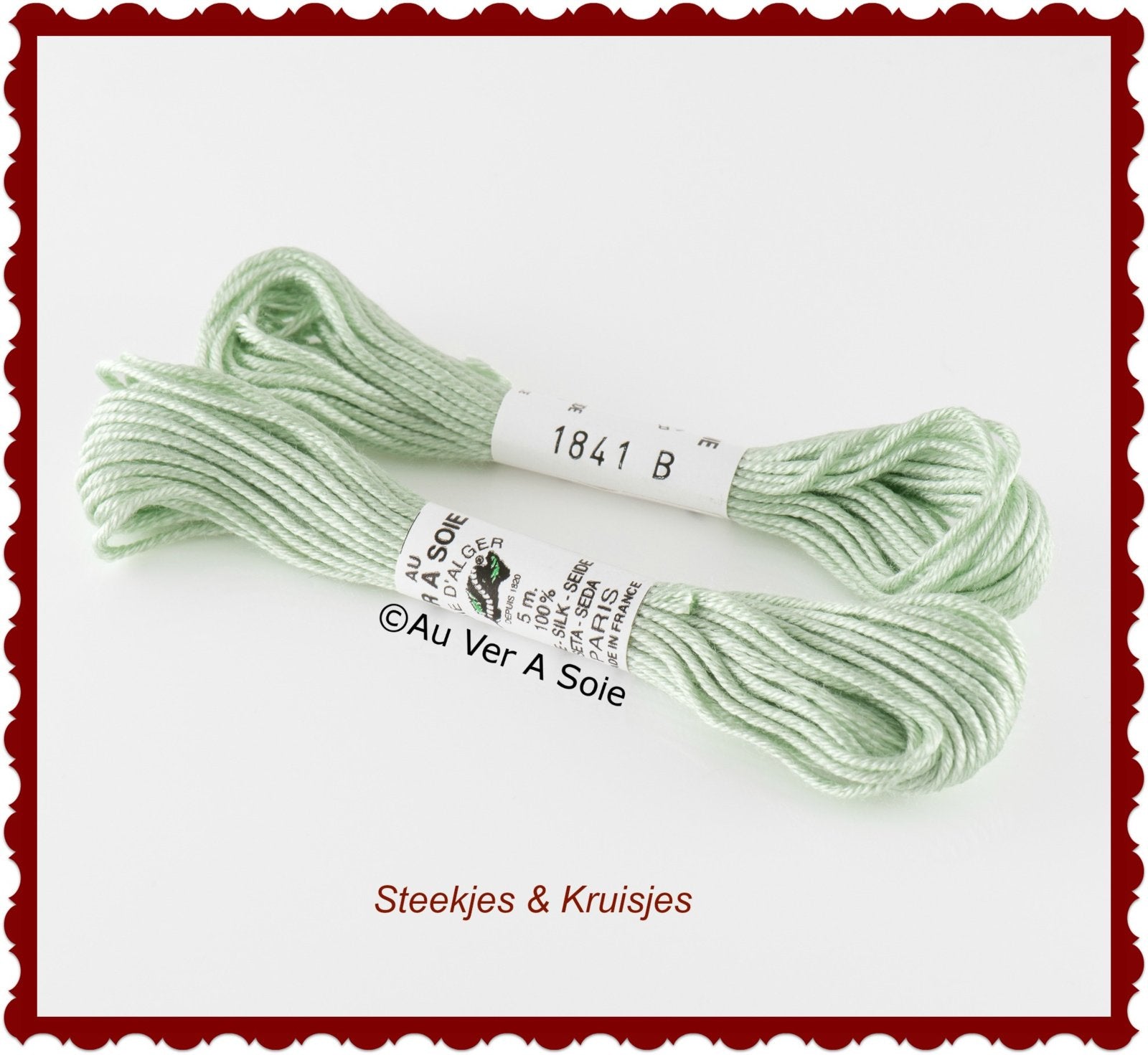 Au ver ie "soie d'alger" silk yarn color no. 1841