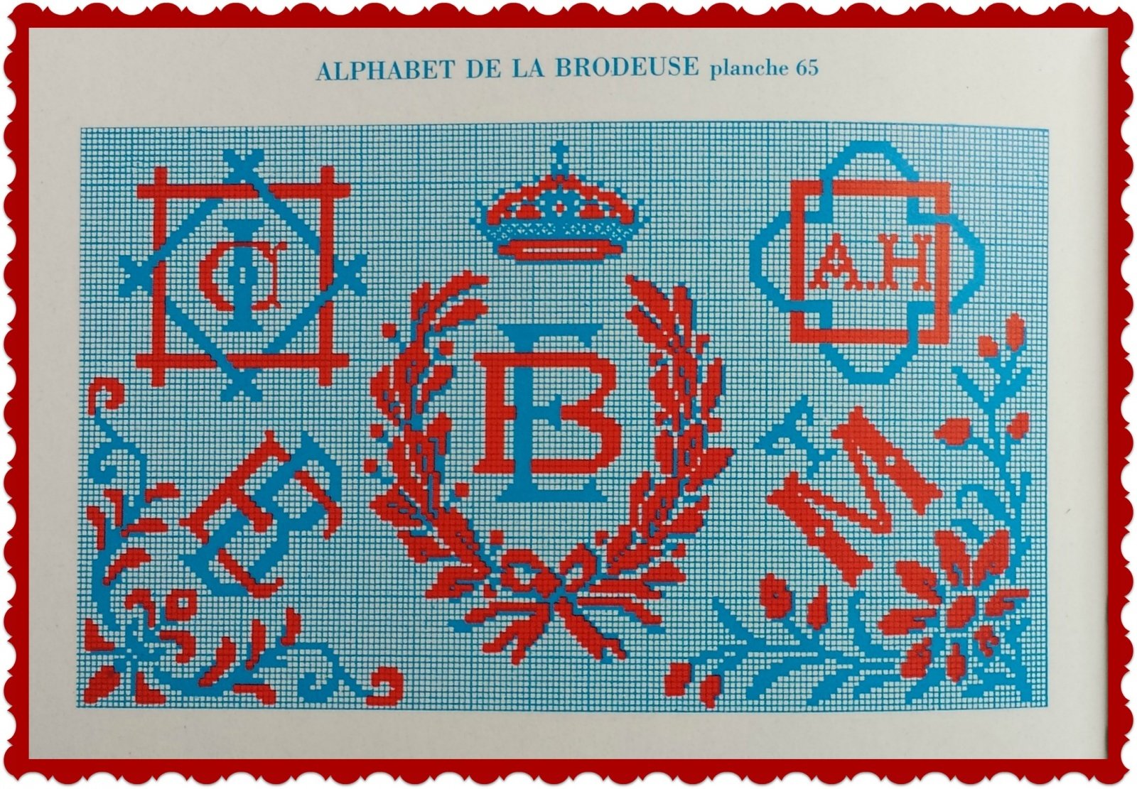 Alphabet de la BroDeuse monogramms et festons