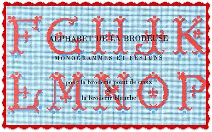 Alphabet de la BroDeuse monogramms et festons
