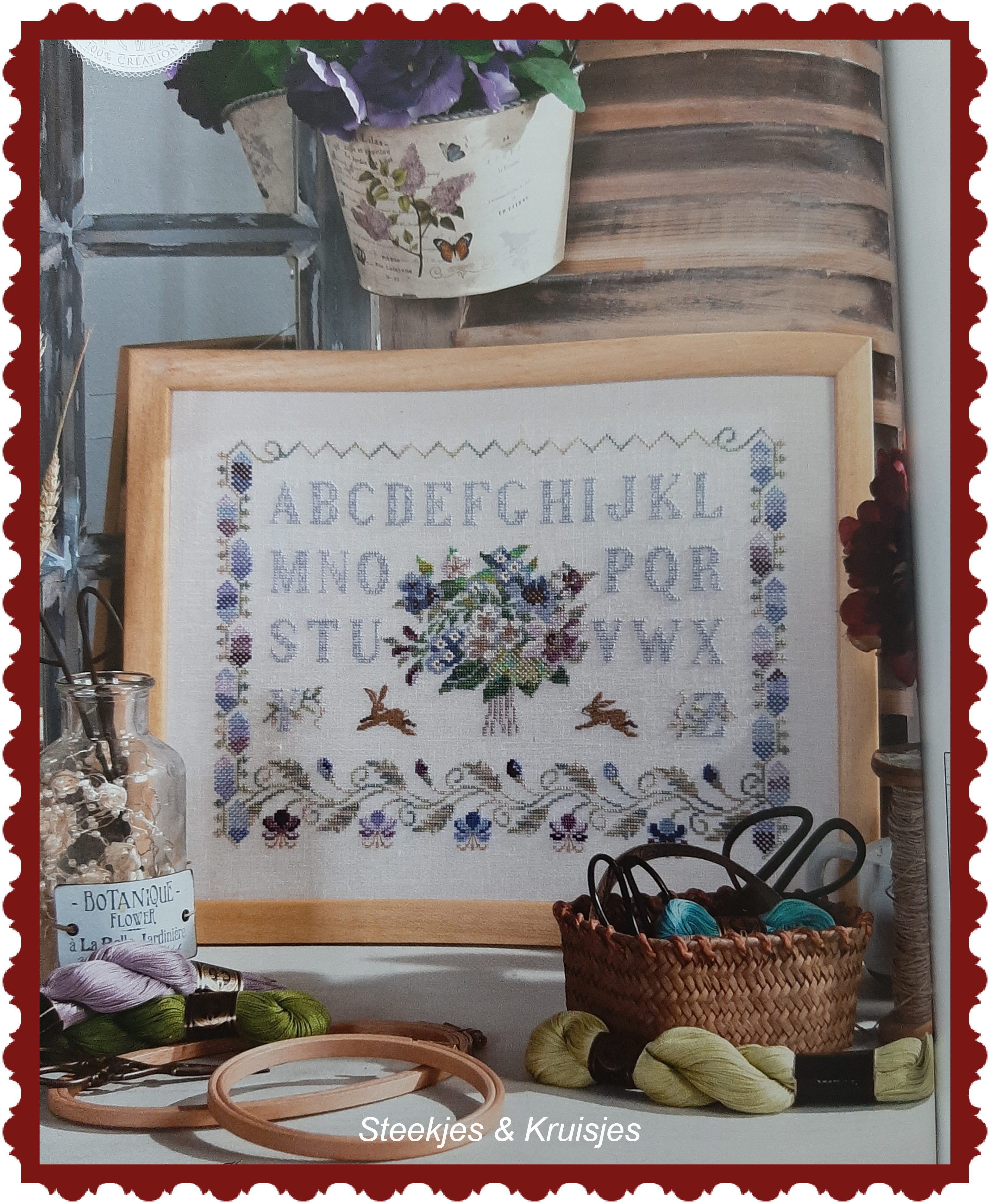 <tc>15 Flower Samplers in this special edition for the French Magazine "Point de Croix"</tc>