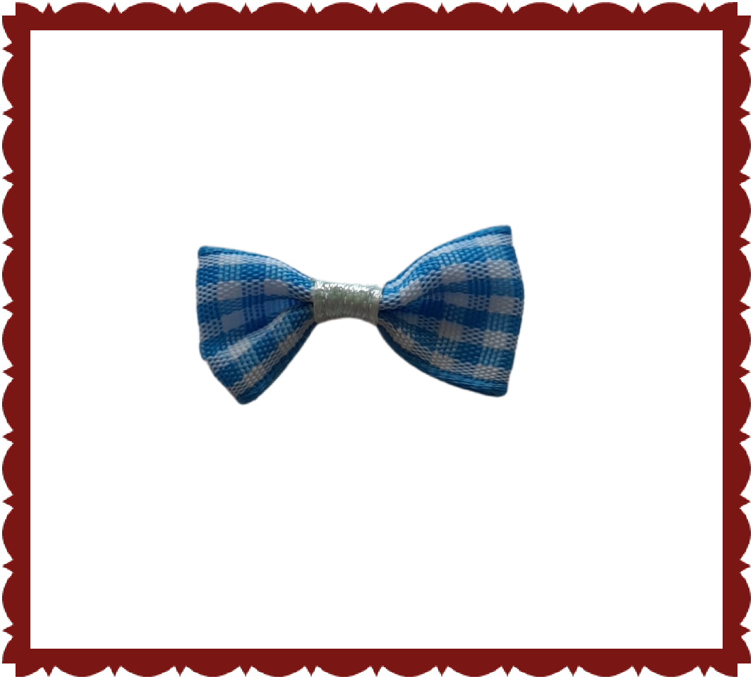 Mini bow tie red checkered