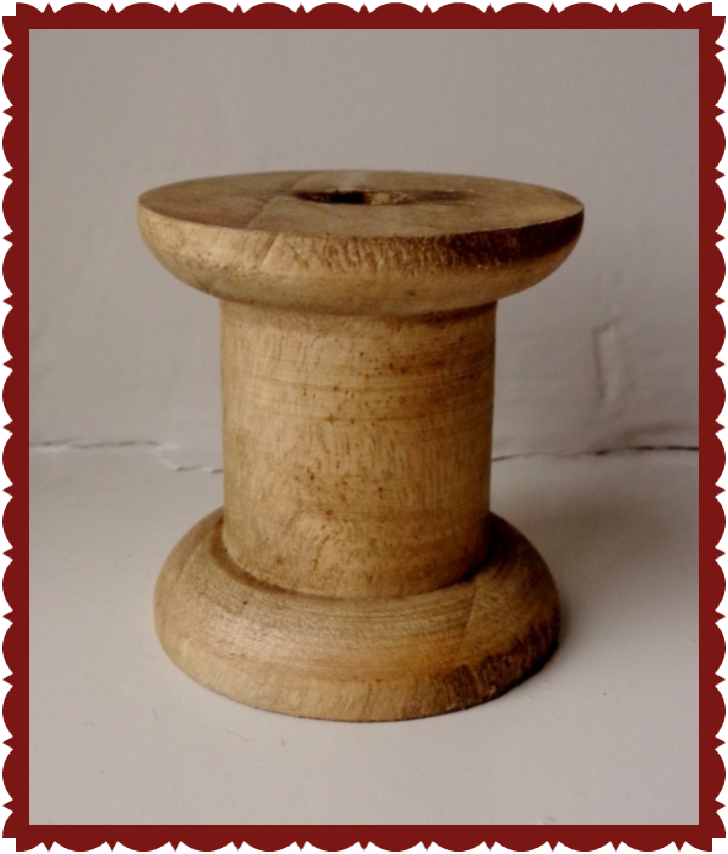 Pakketje Houten Klos "Vintage" 5 cm Hoog