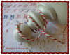 Linen cord 2 mm red / natural, white / sand and white / red
