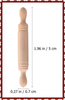 Mini rolling pin wood