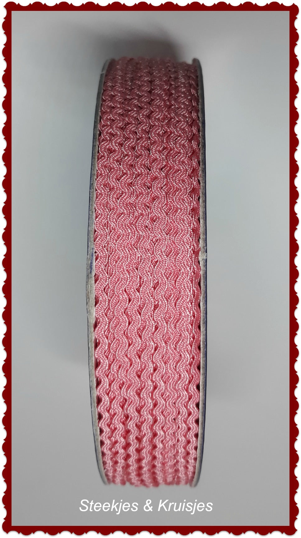 Zigzagbandje Rose of Blauw Breed 2 mm