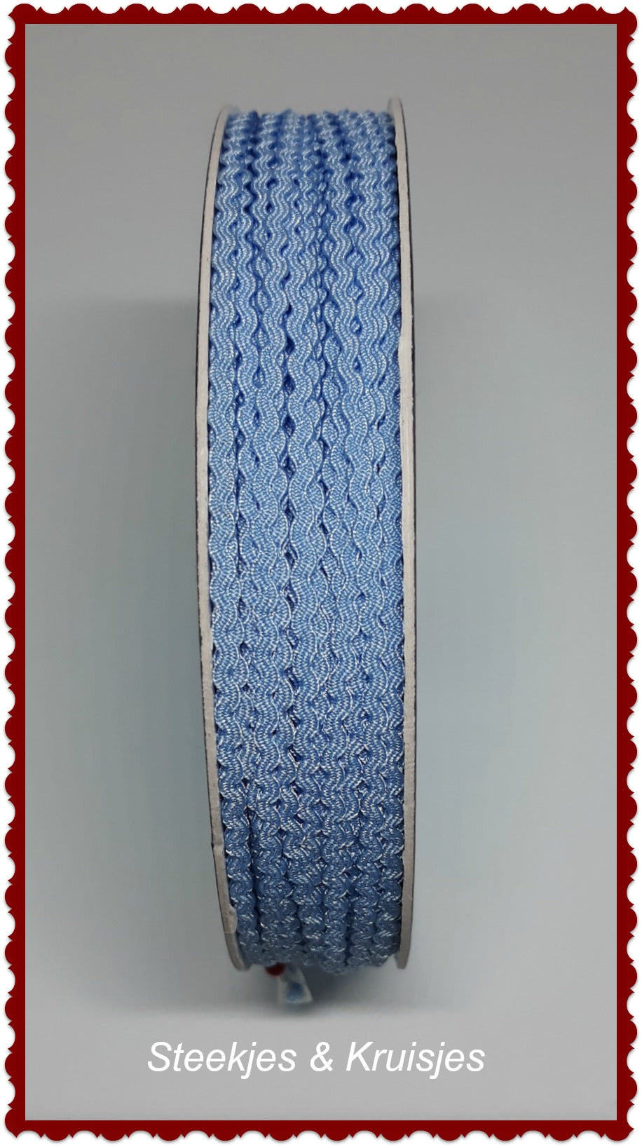 Zigzagbandje Rose of Blauw Breed 2 mm