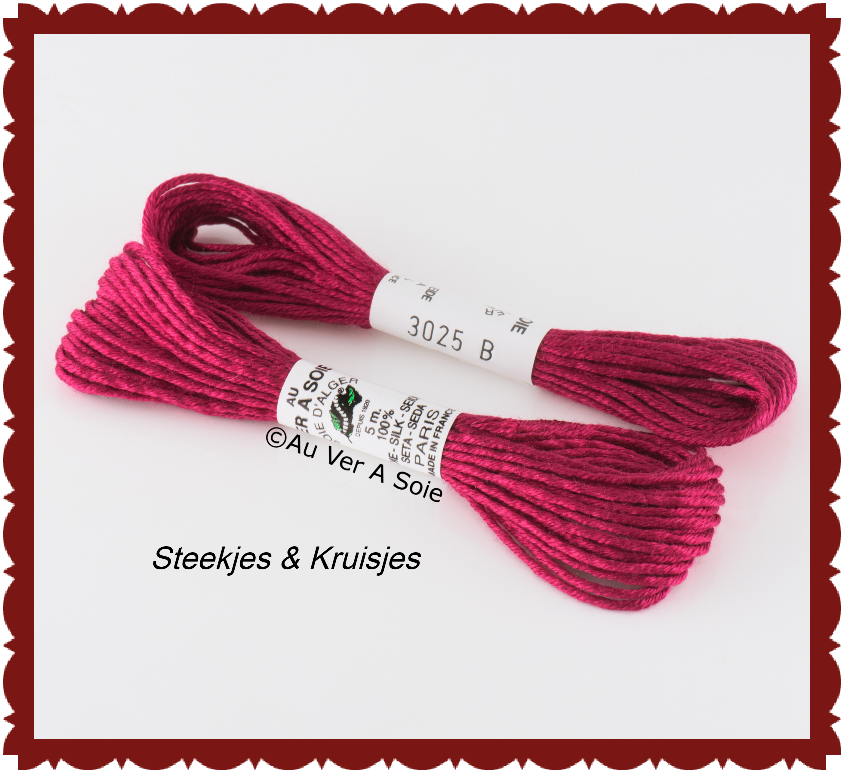 Au ver ie "soie d'alger" silk yarn color no. 3341
