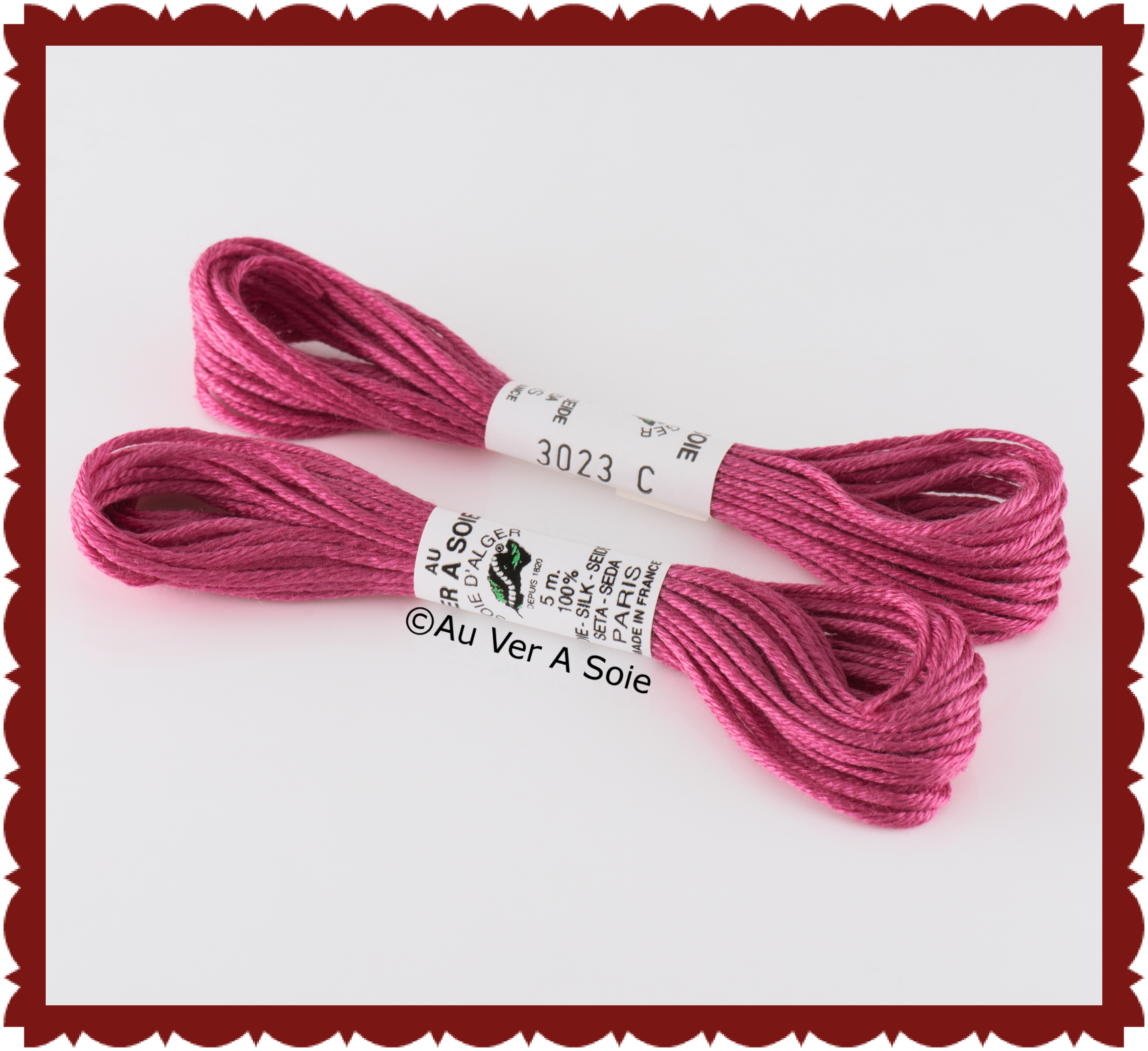 Au ver ie "soie d'alger" silk yarn color no. 3341