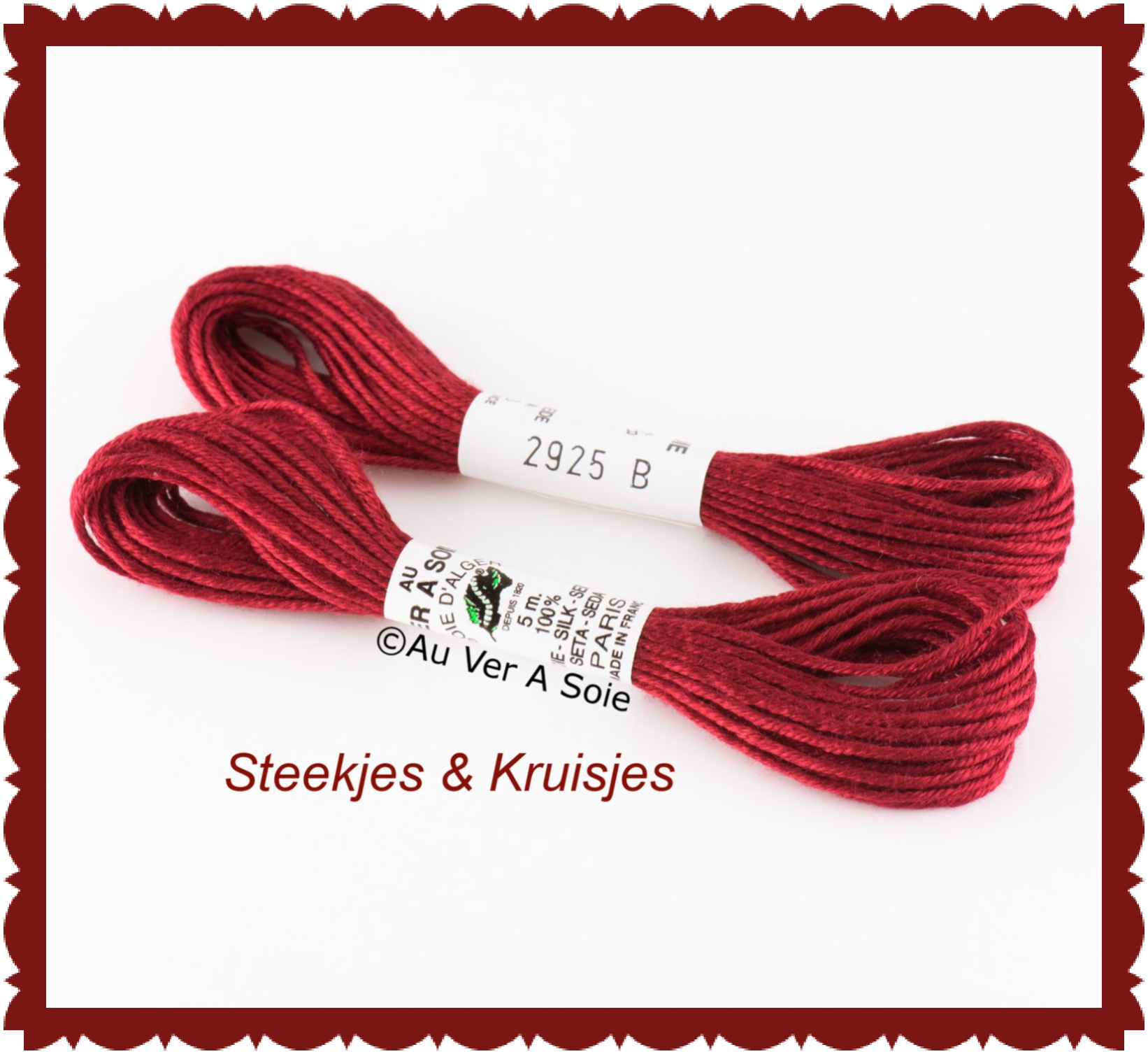 Au ver ie "soie d'alger" silk yarn color no. 2925