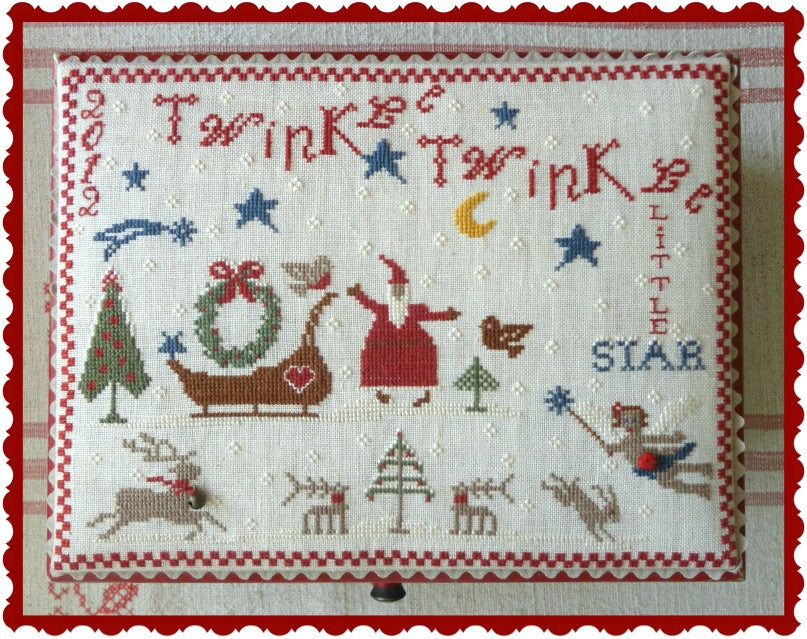 S&K Borduurpatroon Merklap "Twinkle Twinkle"