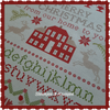 Load image in Gallery view, &lt;tc&gt;Christmas Stitched Sampler Panel Red/Green&lt;/tc&gt;