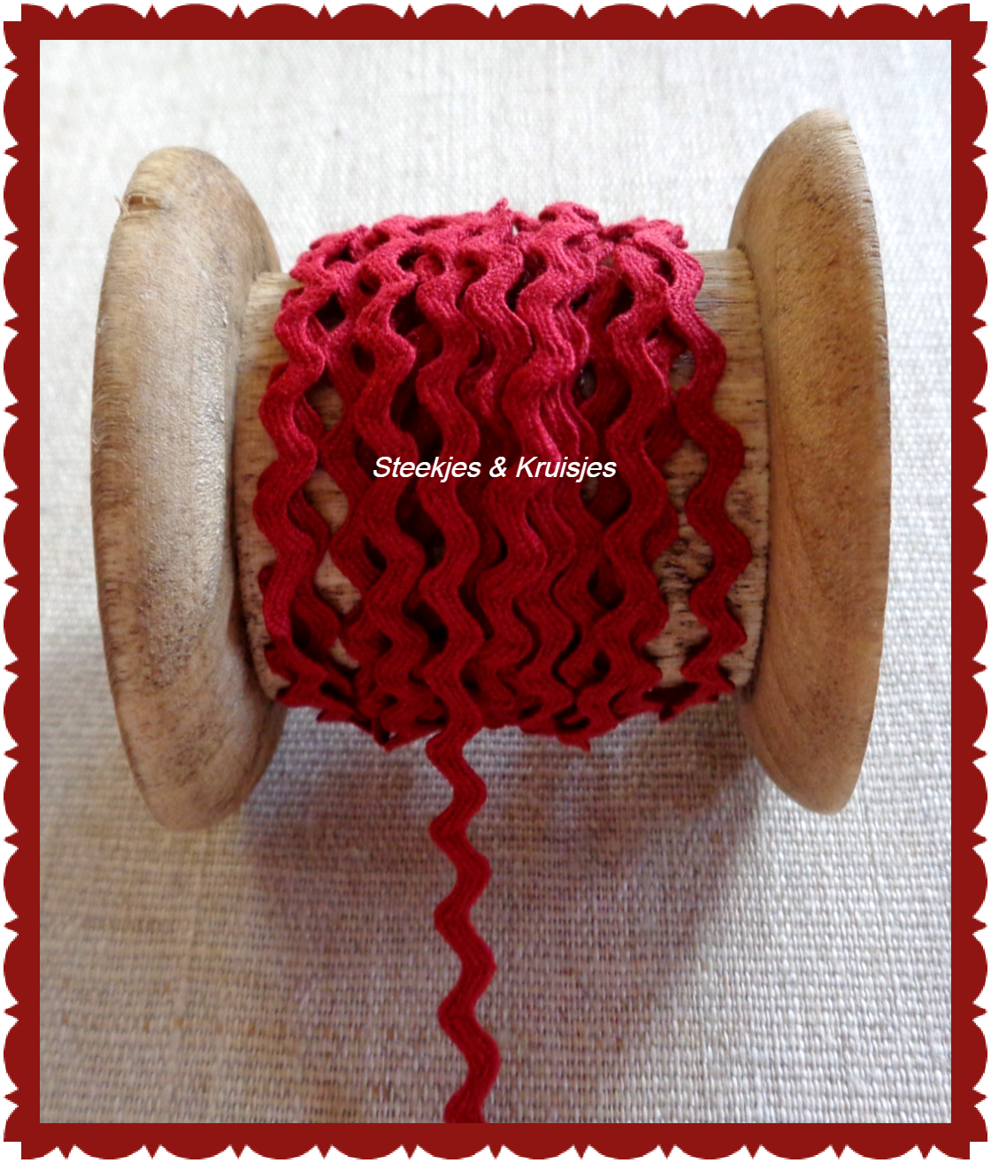 <tc>Ric Rac Red Wide 6 mm</tc>