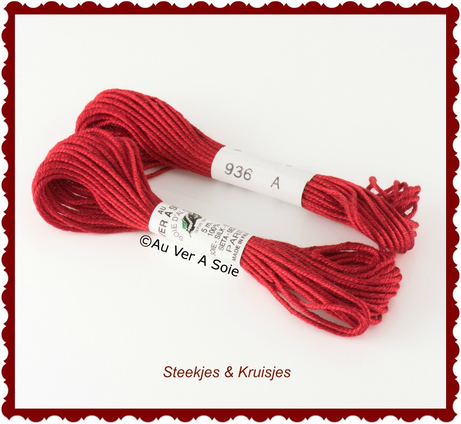 Au ver ie "soie d'alger" silk yarn color no. 936