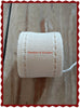 Natural or Antique White Stitching Band With Open Border