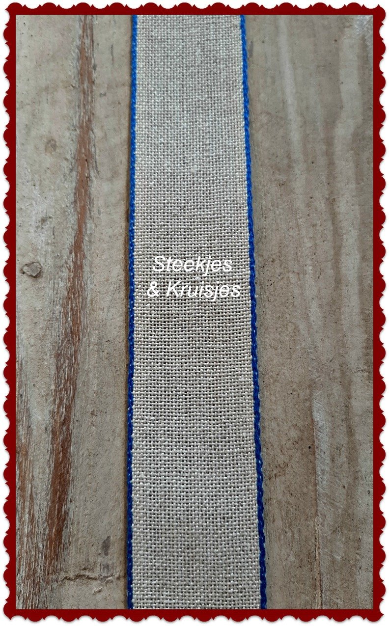 Natural Stitching Band With Colored Edge