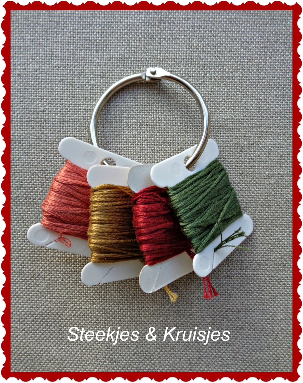 Metal ring for yarn cards