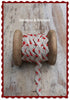 Ribbon Linen Zigzag With Small Red, Green or Blue Loop