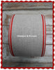 Load image in Gallery view, &lt;transcy&gt;100mm Wide Banding Natural With Bright Red Deco Border.&lt;/transcy&gt;