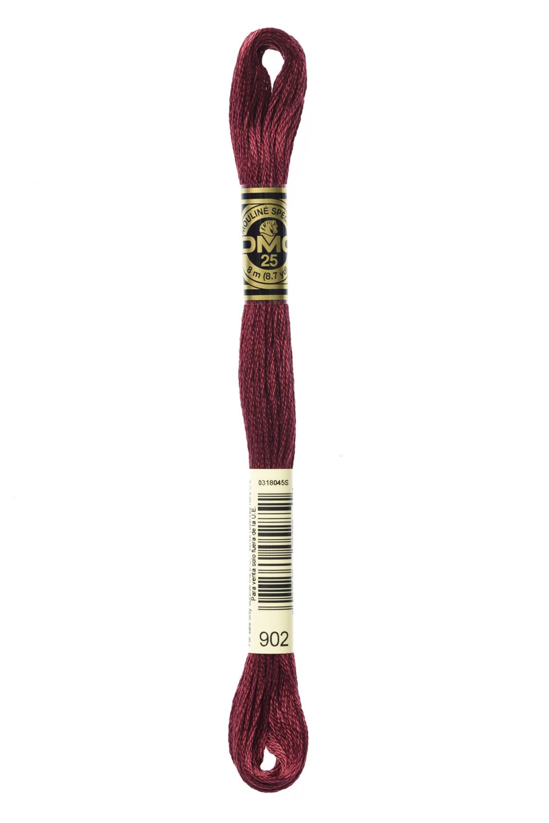DMC embroidery side no. 902 red