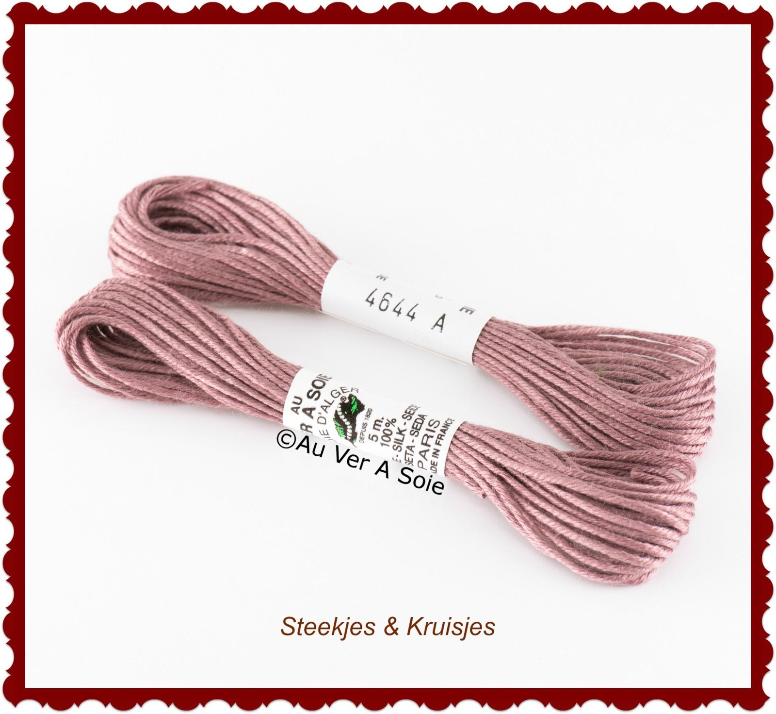 Au ver ie "soie d'alger" silk yarn color no. 4644